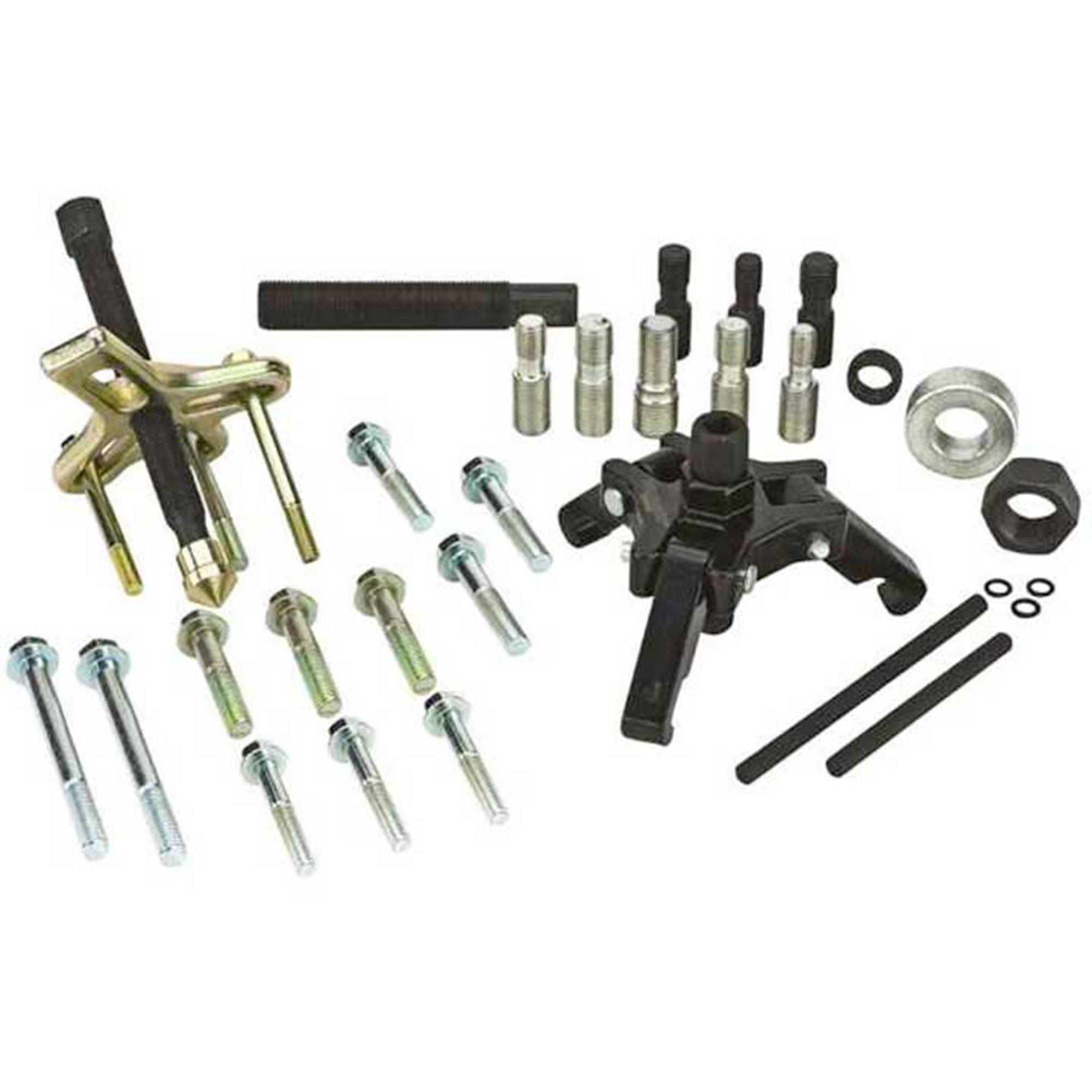 Powerbuilt Harmonic Balancer Puller and Pulley Installer Kit — Reliable Tool Set for Pulley Service, Blow-Molded Case, Model# PBT648616